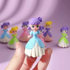 5pcs Princess Pull Back Car Toys with Dresses Ideal for Birthdays
