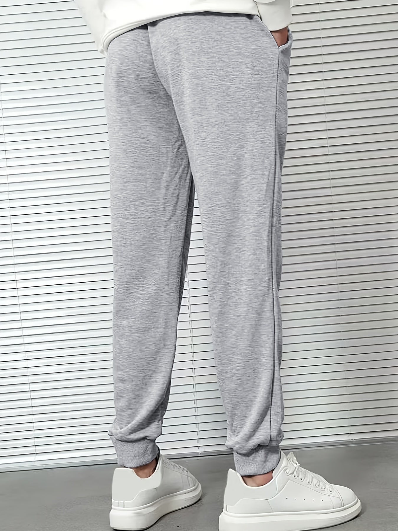 Men's Cartoon Bear Print Loose Sweatpants