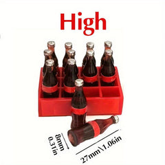 13pcs Mini Soft Drink Basket Food Model Dollhouse Decoration