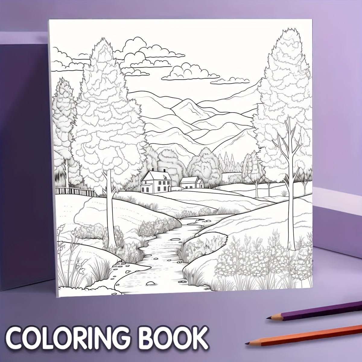 20x20cm Painting Guide with Unique Cover and Clear Lines Patterns
