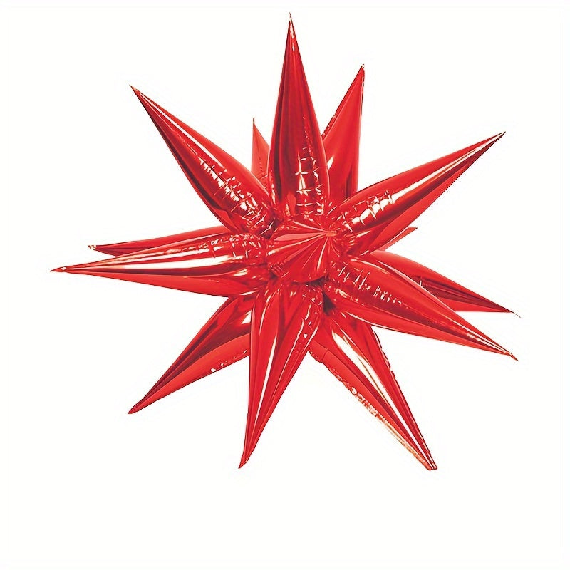 12pcs Exploding Star Water Drop Light Aluminum Film Balloon