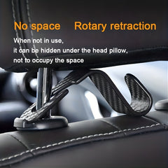 2pcs Car Seat Hooks Save Space Hang Heavy Objects Hide Back Hooks