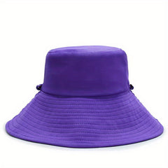 Reversible Solid Bucket Hat Casual Basin Hats Unisex Sunscreen Fisherman Cap