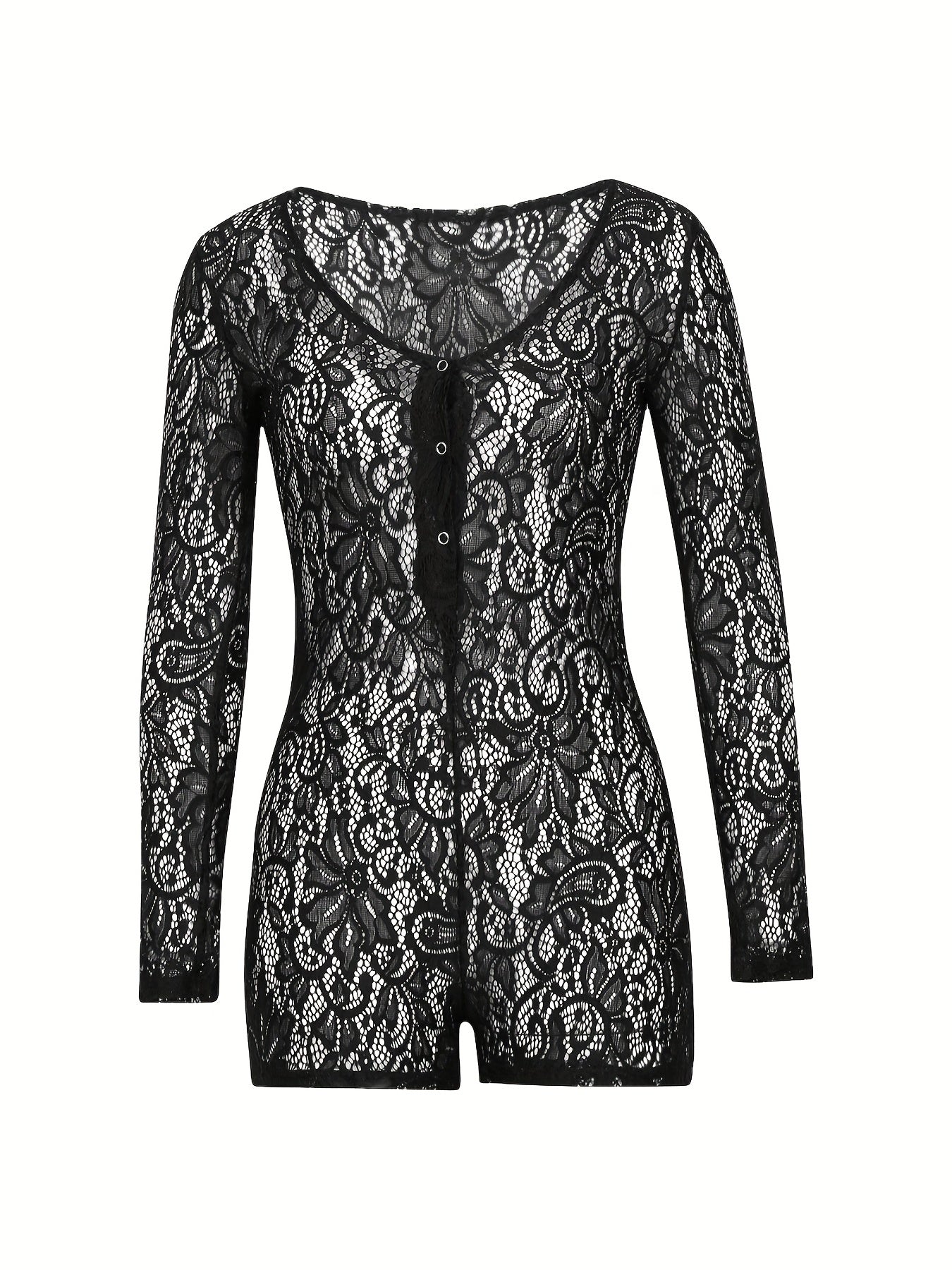 Sexy V Neck Romper Jumpsuit Long Sleeve Women's Clothing
