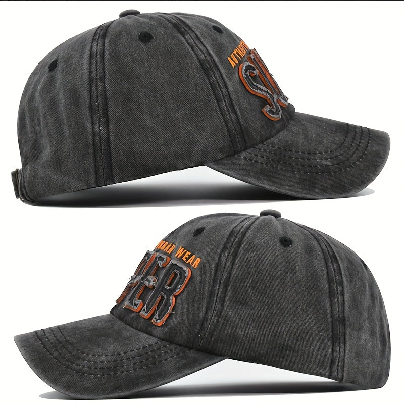 Retro Patch Embroidery Baseball Cap with 3D Embroidery