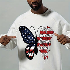 Flag Butterfly Iron On Patches For Clothing Pillow Bag Sticker