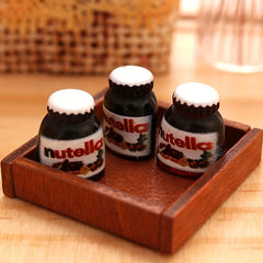 3pcs 1 12 Dollhouse Chocolate Sauce Food Model Kitchen Living Scene Decor Toy
