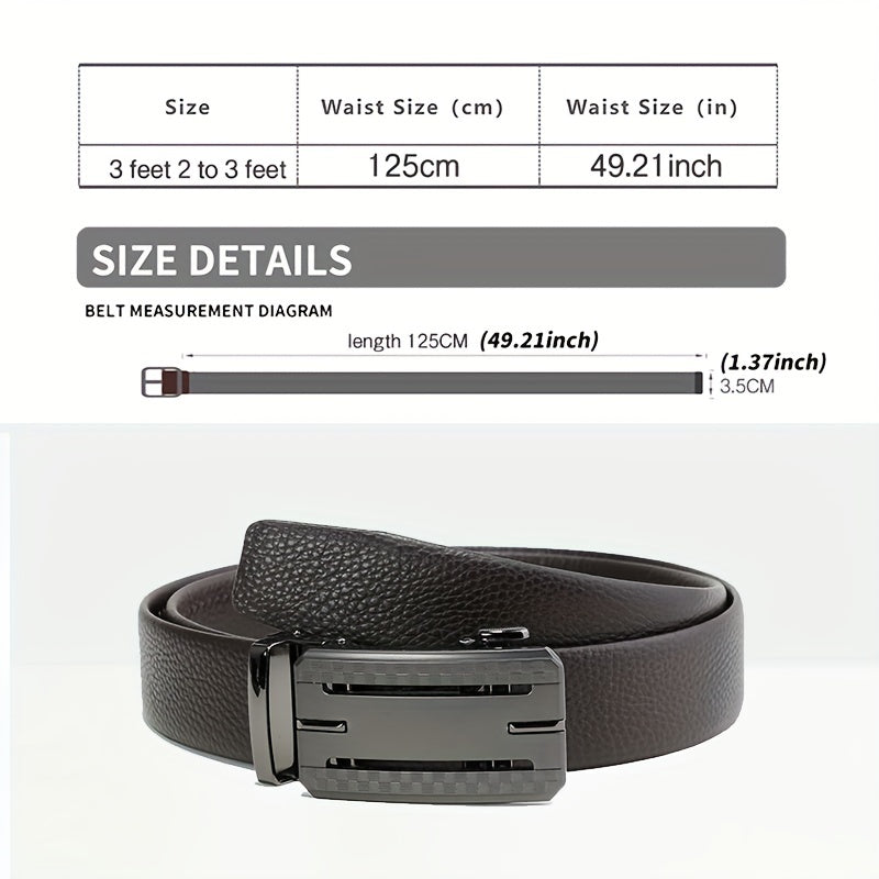 Men's Retro Business Casual Pants Belt for Daily Use