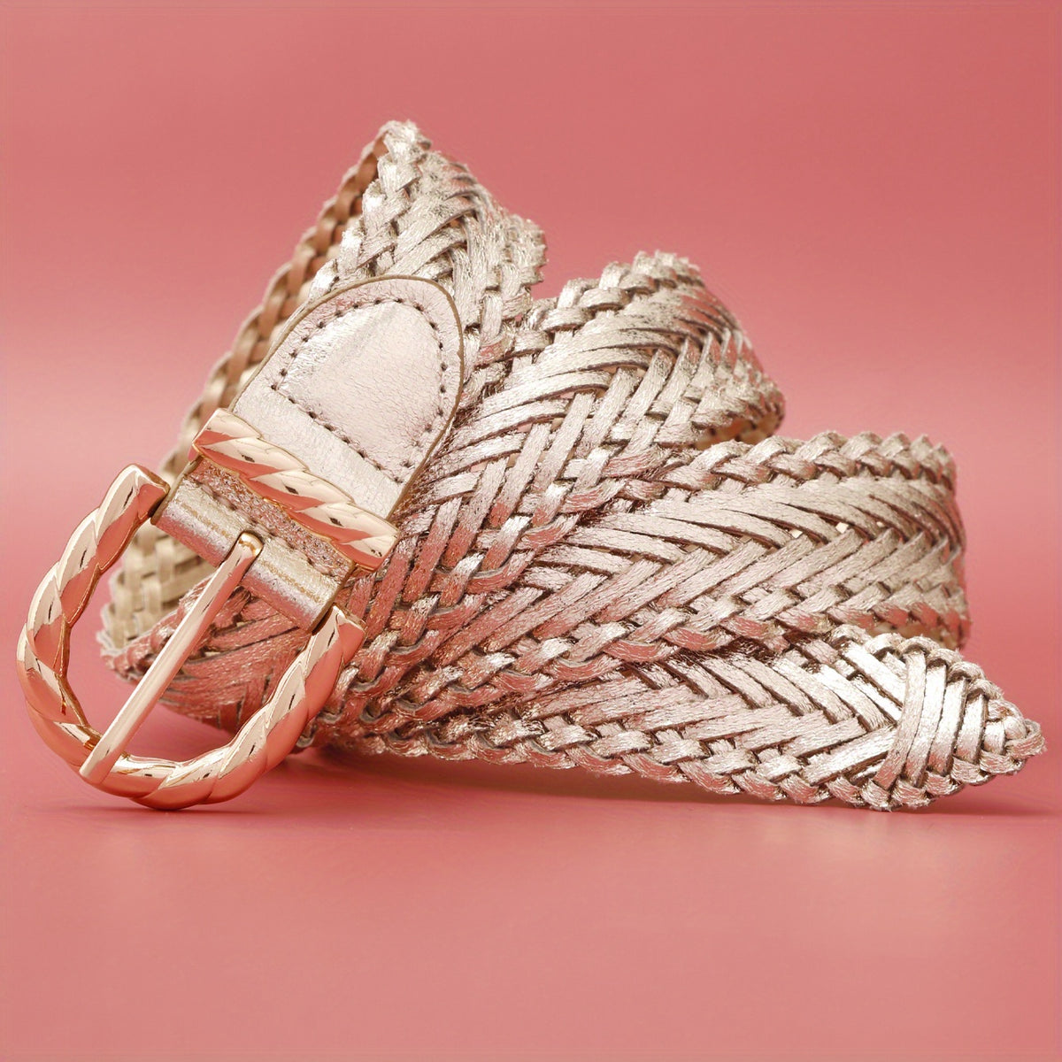 Girls Braided Belt Decorative Pants Dress Belt