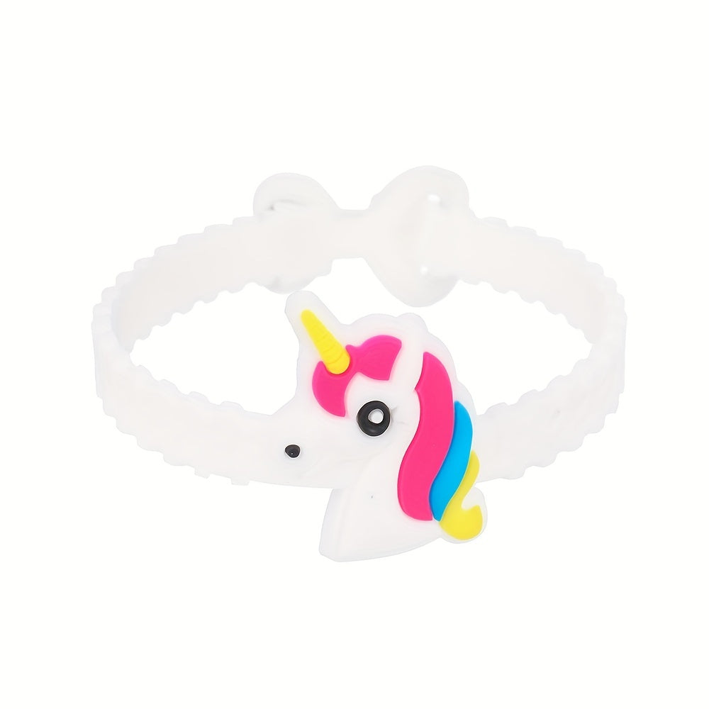 Unicorn PVC Bracelets Silicone Wristbands Party Favor Gift