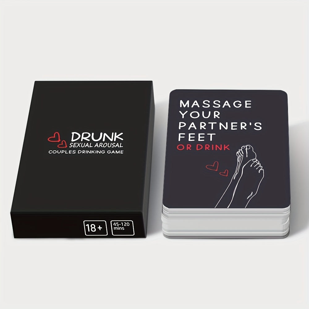 Drunk Card Game For Couples - Perfect Date Night - 50 Cards