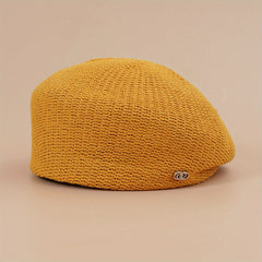 Warm Knitted Beret Hat French Style Painter Hat for Women