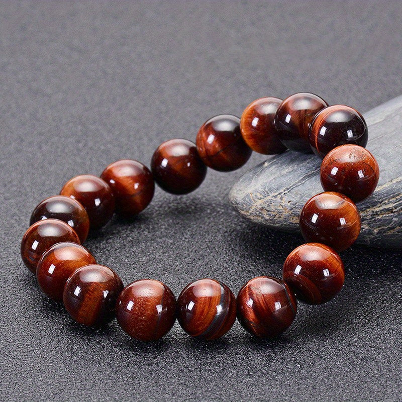 Tiger Eye Stone Bracelet Men's Jewelry 6 8 10MM DIY Hand String