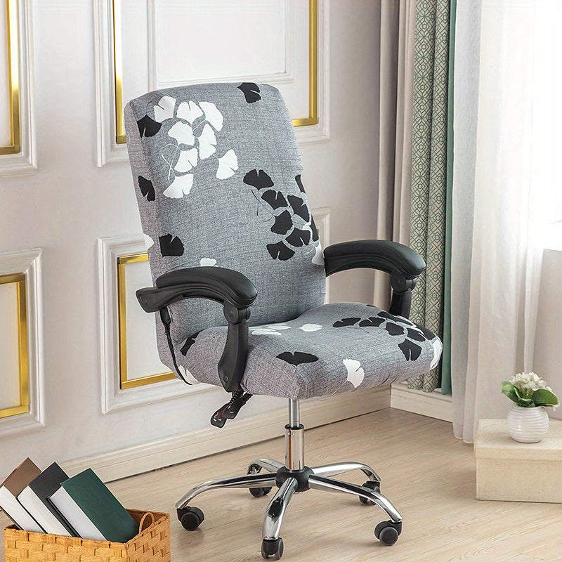 Stretchable Office Chair Slipcover Jacquard Computer Chair Cover Armchair