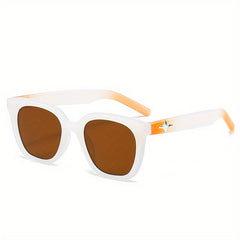 Retro Square Frame Sunglasses for Outdoor Travel, Cycling, Driving