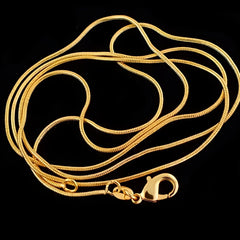 Copper Golden Plated Necklace Snake Bone Chain Clavicle Necklace