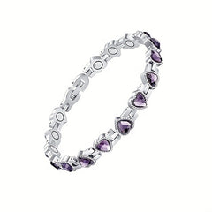 Adjustable Heart Shaped Magnetic Bracelet for Men and Women