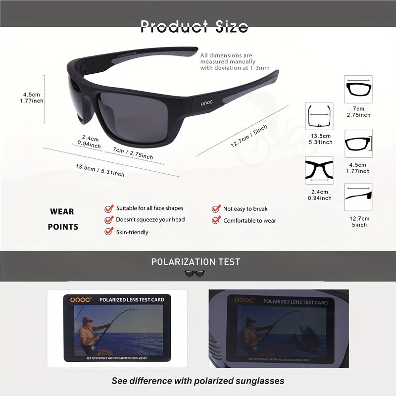 Men's Polarized Cycling Sunglasses UV Protection For Outdoor Sports