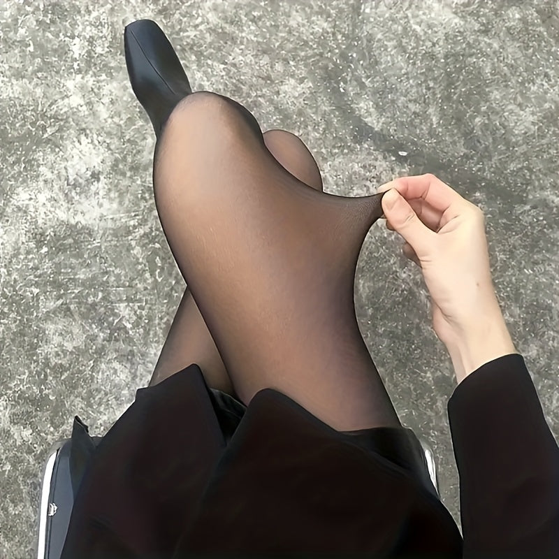 Plush Lined Tights High Waist Thermal Leggings Stockings