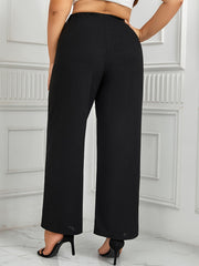  High Rise Wide Leg Trousers