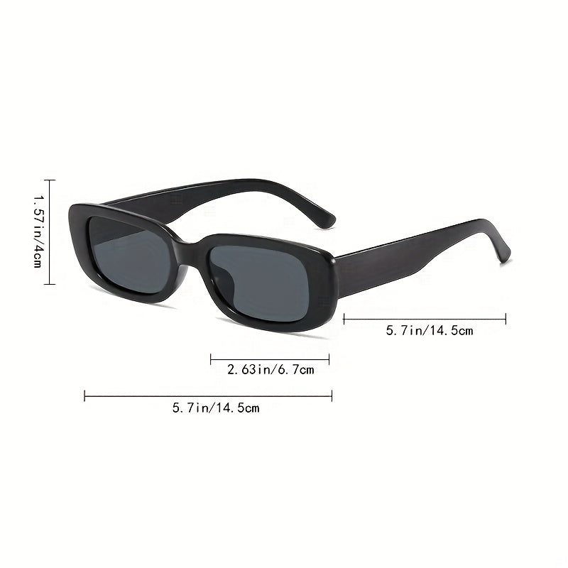 Vintage Rectangle Sunglasses Women UV 400 Driving Glasses