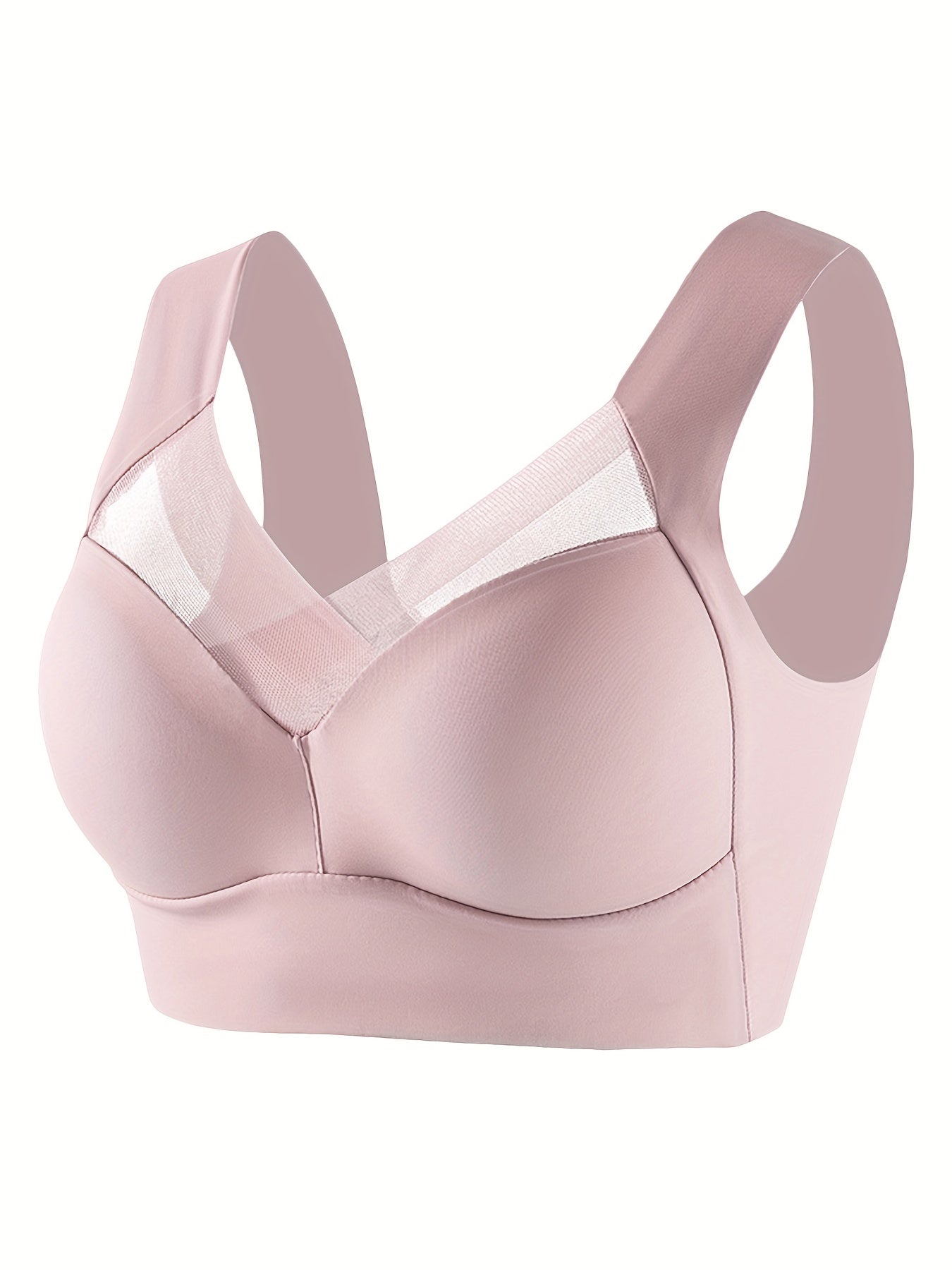 Mesh Wireless Bra Full Coverage Comfy & Breathable Women's Lingerie