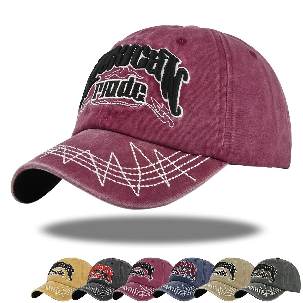 Embroidered Letter Adjustable Sun Hat Baseball Cap