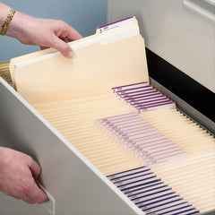 12pcs File Folders 1 3 Cut Tab Assorted Positions
