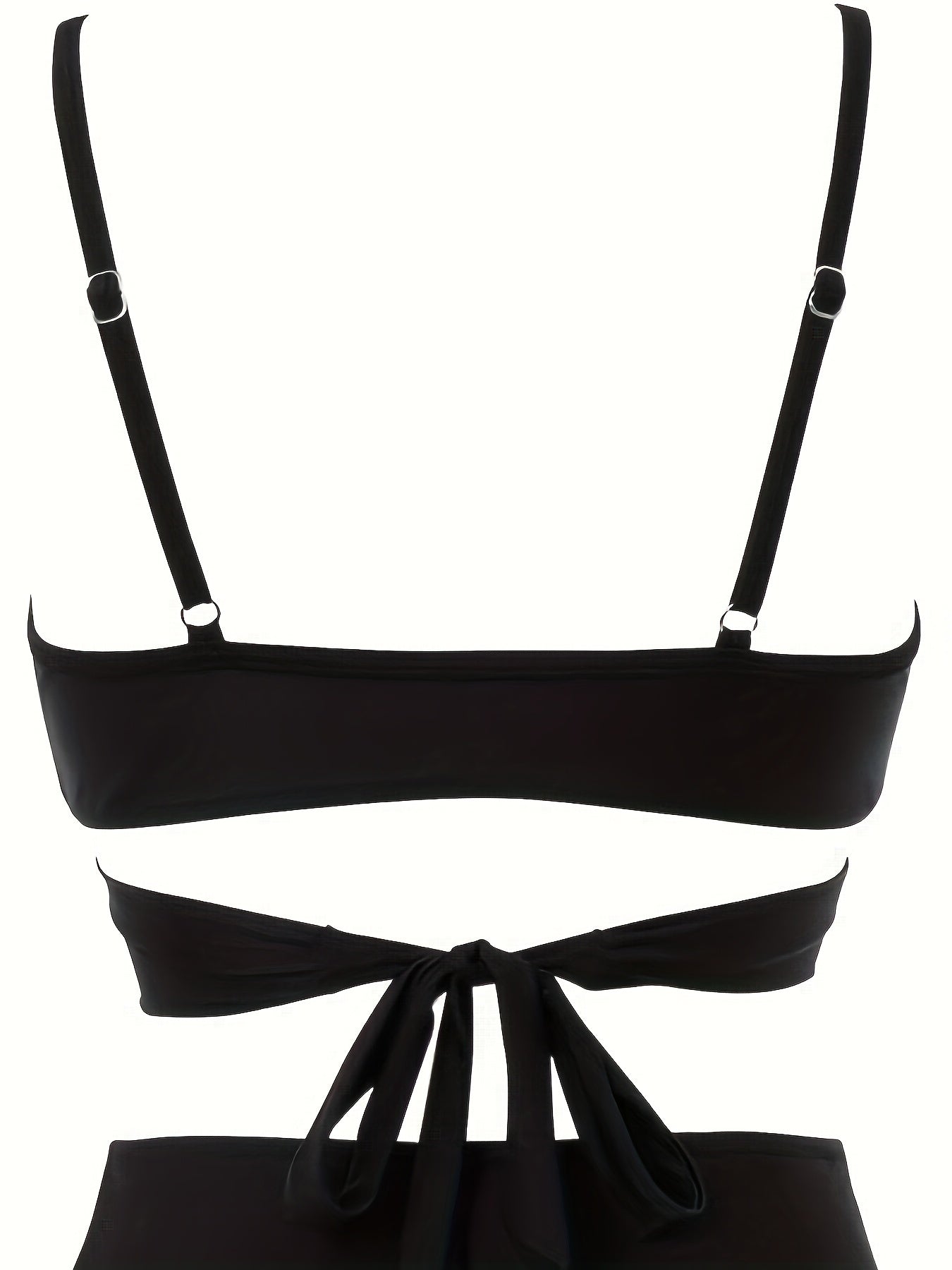 Solid Halter Bikini Set