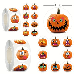 500pcs Happy Halloween Animal Decorative Stickers Box Seal Sticker
