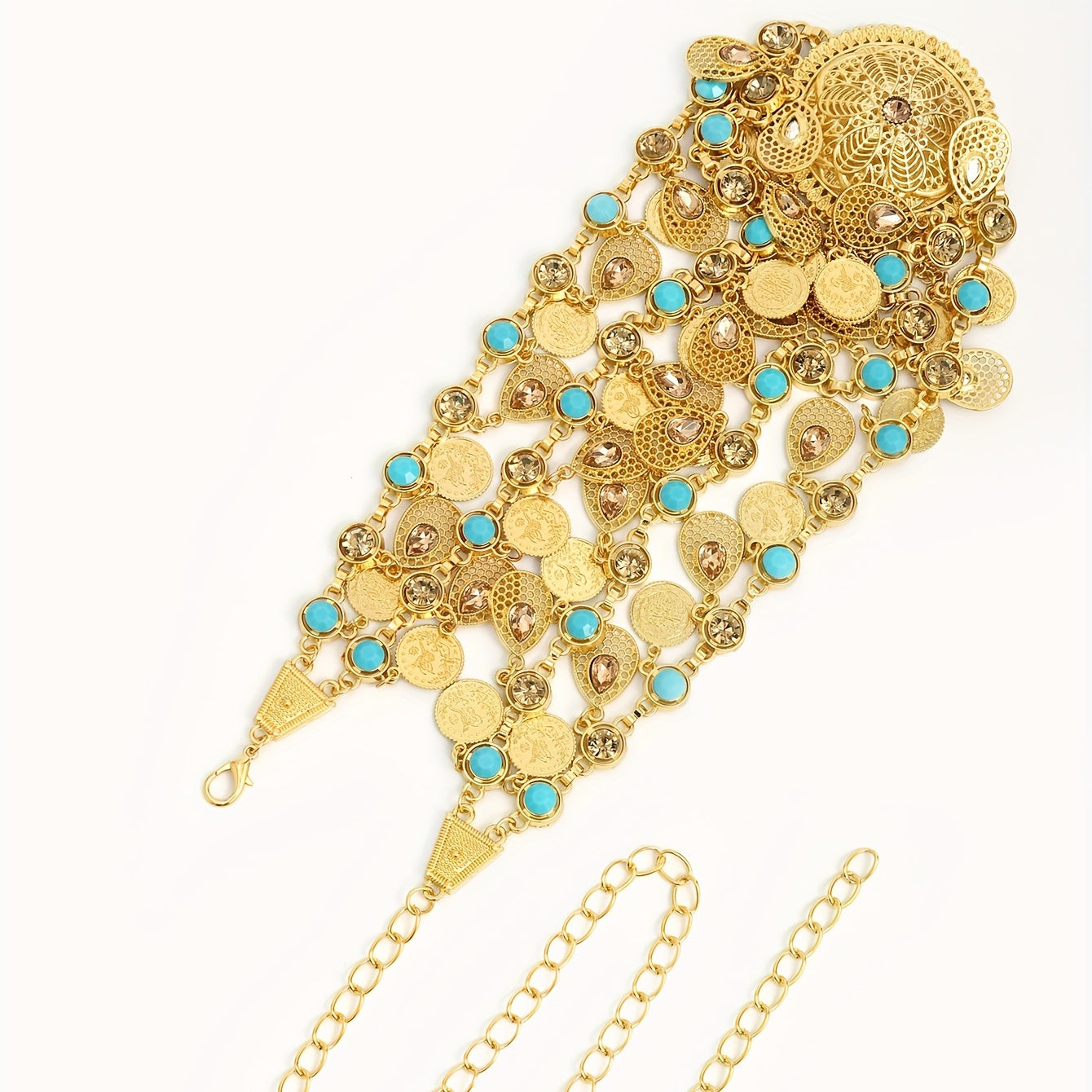 Coin Tassel Waist Chain Ethnic Waistband For Girls