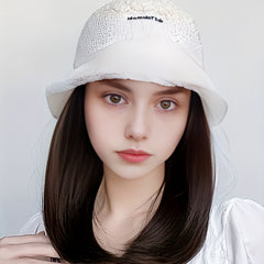 Women's Winter Lamb Wool Bucket Hat Faux Fur Fisherman Hats
