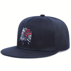 Unisex Sunshade Adjustable Baseball Cap with Indian Embroidery