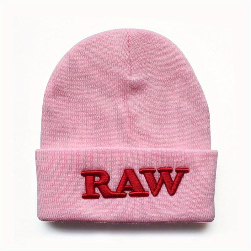 RAW Embroidered Beanie Hat