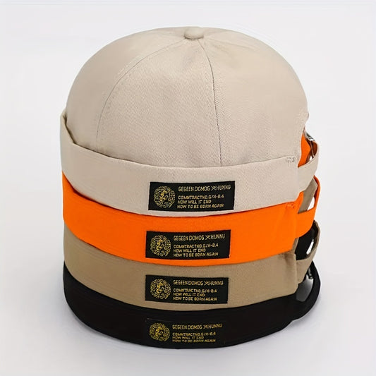 Brimless Hat Retro Skullcap Rolled Cuff Beanie Docker Cap Watch Cap