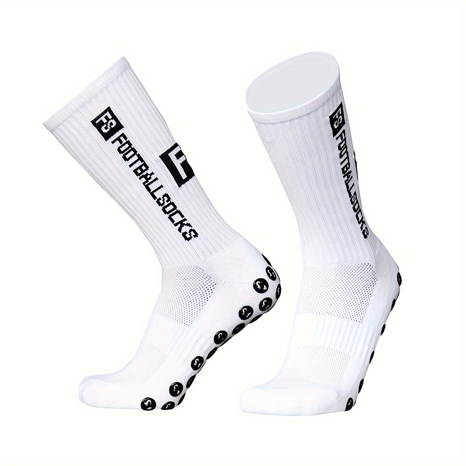 4 Pairs Non Slip Breathable Football Socks for Sports