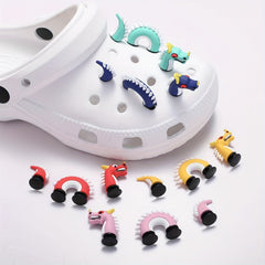 3D Dragon Charms Set for Crocs Shoes - Boys Children Decoration