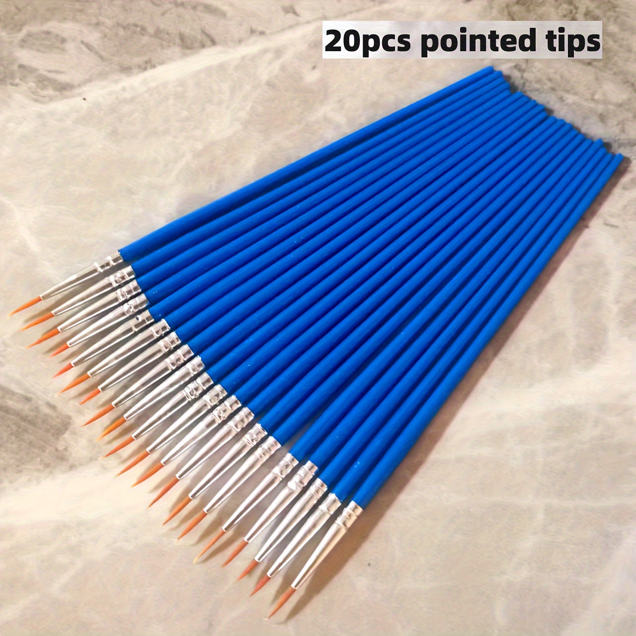 DIY Painting Brushes Pointed Flat Tips Gouache Acrylic Painting