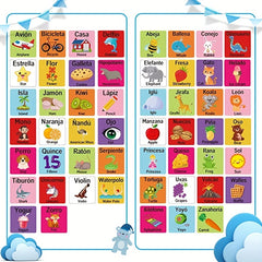 Interactive Felt Busy Board for Kids English Spanish & Storytelling