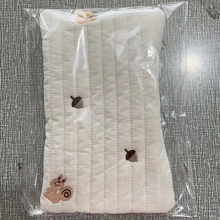 Embroidered Squirrel Star Wet Wipe Storage Bag for Stroller Hanging