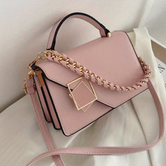 Stylish Chain Decor Handbag Square Crossbody Bag Women's Shoulder Purse