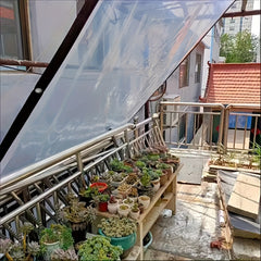 Clear Waterproof Tarpaulin Transparent Tarp Cover PE Film with Grommets