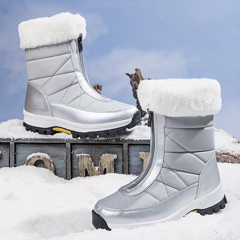 Women's Waterproof Snow Boots Non-slip Shoes