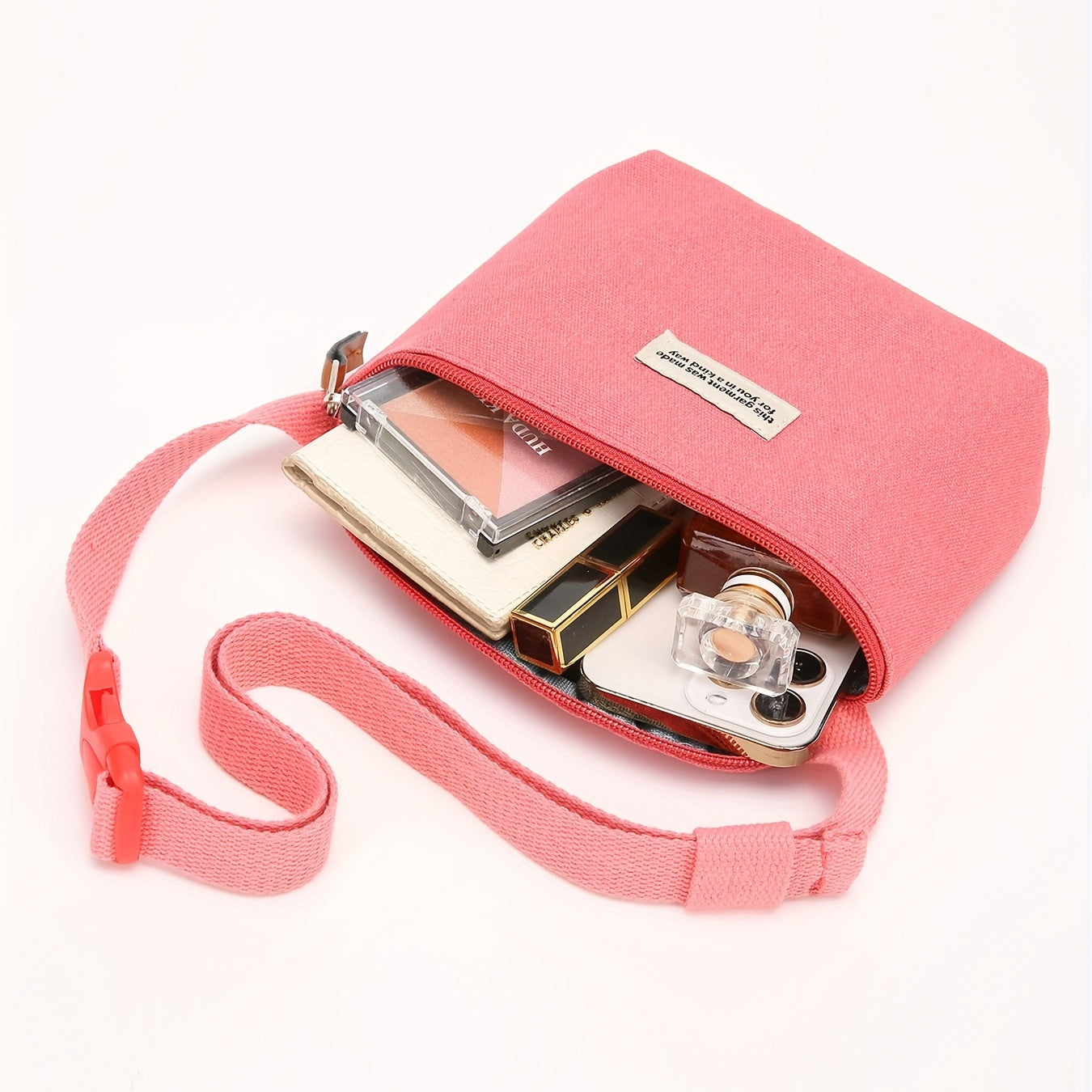 Solid Fanny Pack Women's Zipper Waist Bag All Match Purse