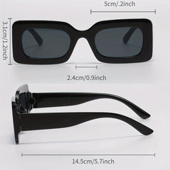 Rectangle Sunglasses for Women Men UV400 Sun Shades for Beach Travel