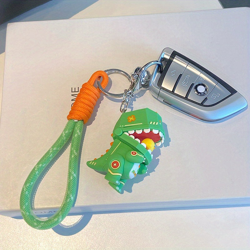 Funny Dinosaur Cartoon Key Chain for Men