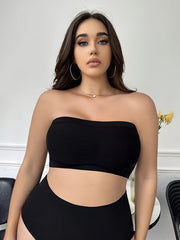 3 Pack Plus Size Sexy Bra Set Women's Plus Solid Hollow Mesh Seamless