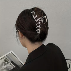 3pcs Metal Hair Claw Clip Non Slip Hair Grip Hollow Styling Accessory