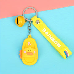 Cartoon Animal Slipper Bracelet Keychain Funny Animal Purse Bag Backpack Car Key
