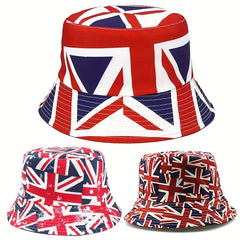 Print Reversible Bucket Hat Summer Sunscreen Fisherman Cap